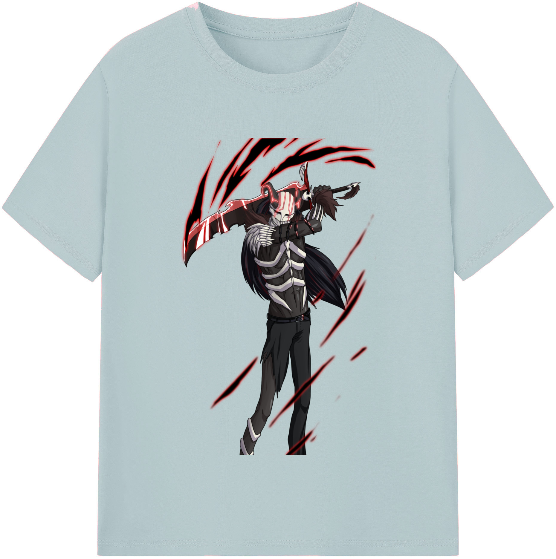（画像用） ブリーチ 黒崎一護（くろさき いちご）BLEACH Kurosaki Ichigo 綿100％半袖Tシャツ（フロントプリント）